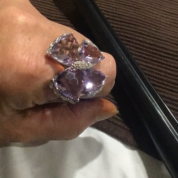 FINAL SALE:ABSOLUTELY GORG.NEW ROSE DE FRANCE GEMSTONE/VINTAGE/MUST SEE 👀 - Picture 2 of 8